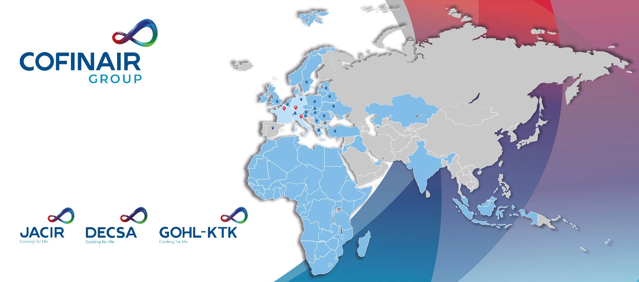 COFINAIR F+Group Sales and production Network